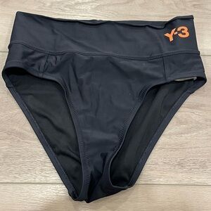 Adidas Y-3 Yoh Ji Yamamoto Women Bikini Bottoms High Waist Black Size M